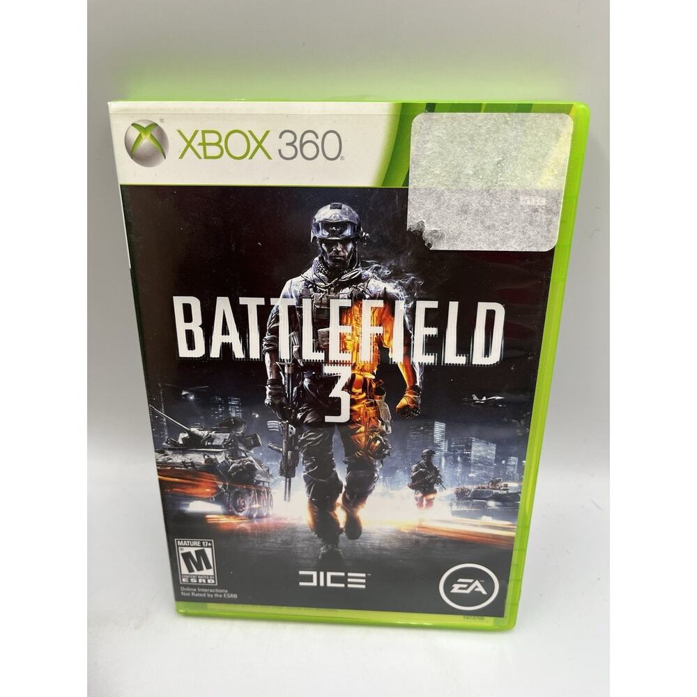 Battlefield 3 (Microsoft Xbox 360, 2011, 2-Discs) w/ Manual Included